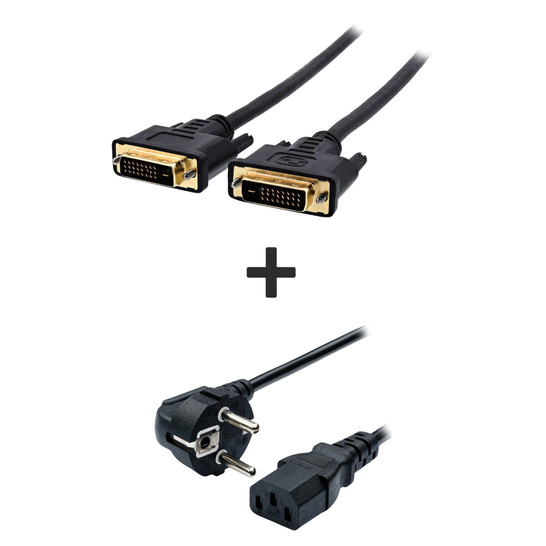 Кабель DVI + Питания