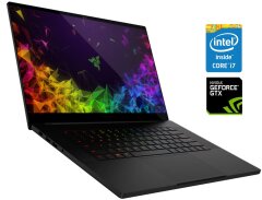 Игровой ноутбук Б-класс Razer Blade 15 RZ09-02385 / 15.6" (1920x1080) IPS / Intel Core i7-8750H (6 (12) ядер по 2.2 - 4.1 GHz) / 16 GB DDR4 / 256 GB SSD NVMe / nVidia GeForce GTX 1060 Max-Q, 6 GB GDDR5, 192-bit