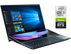 Ігровий ноутбук Б-клас Asus ZenBook Pro Duo UX582LR / 15.6" (3840x2160) OLED Touch / Intel Core i9-10980HK (8 (16) ядер по 2.4 - 5.3 GHz) / 32 GB DDR4 / 512 GB SSD / nVidia GeForce RTX 3070, 8 GB GDDR6, 256-bit / WebCam