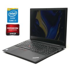 Игровой ноутбук Б-класс Lenovo ThinkPad E580 / 15.6" (1920x1080) IPS / Intel Core i7-8550U (4 (8) ядра по 1.8 - 4.0 GHz) / 16 GB DDR4 / 256 GB SSD / AMD Radeon RX 550, 2 GB GDDR5, 128-bit / WebCam / Win 11 Pro
