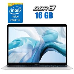 Ультрабук Б-клас Apple MacBook Air 13 2019 / 13.3" (2560x1600) IPS / Intel Core i5-8210Y (2 (4) ядра по 1.6 - 3.6 GHz) / 16 GB DDR3 / 256 GB SSD / Intel UHD Graphics 617 / WebCam / Space