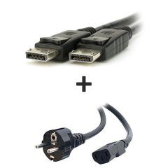 Кабель с DisplayPort на DisplayPort + Кабель питания