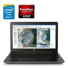 Мобильная рабочая станция HP ZBook 15 G3 / 15.6" (1920x1080) TN / Intel Core i7-6700HQ (4 (8) ядра по 2.6 - 3.5 GHz) / 32 GB DDR4 / 512 GB SSD M.2 / AMD FirePro W5170M, 2 GB GDDR5, 128-bit / WebCam / Win 10 Pro