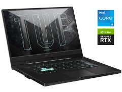 Ігровий ноутбук Asus TUF Dash FX516p / 15.6" (1920x1080) IPS / Intel Core i5-11300H (4 (8) ядра по 2.6 - 4.4 GHz) / 16 GB DDR4 / 512 GB SSD M.2 / nVidia GeForce RTX 3060, 6 GB GDDR6, 192-bit / WebCam / Win 11 Home