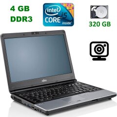 Ноутбук Б-клас Fujitsu LifeBook S762 / 13.3" (1366x768) TN / Intel Core i5-3320M (2 (4) ядра по 2.6 - 3.3 GHz) / 4 GB DDR3 / 320 GB HDD / Intel HD Graphics 4000 / WebCam