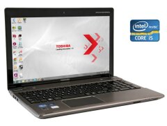 Ноутбук Б-класс Toshiba Satellite P855-S5312 / 15.6" (1366x768) TN / Intel Core i5-3210M (2 (4) ядра по 2.5 - 3.1 GHz) / 8 GB DDR3 / 240 GB SSD / Intel HD Graphics 4000 / WebCam / DVD-ROM / Win 10 Home
