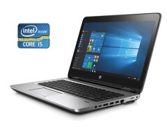 Ноутбук Б-класс HP Probook 640 G3 / 14" (1920x1080) TN / Intel Core i5-7300U (2 (4) ядра по 2.6 - 3.5 GHz) / 8 GB DDR4 / 256 GB SSD / Intel HD Graphics 620 / WebCam / Win 10 Pro