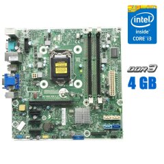 Комплект: Материнская плата HP ProDesk 400 G1 (MS-7860 v1.2) + Intel Core i3-4130 (2 (4) ядра по 3.4 GHz) + 4 GB DDR3