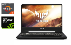 Ігровий ноутбук Б-клас Asus TUF Gaming FX505D / 15.6" (1920x1080) IPS / AMD Ryzen 5 3550H (4 (8) ядра по 2.1 - 3.7 GHz) / 16 GB DDR4 / 512 GB SSD / nVidia GeForce GTX 1650, 4 GB GDDR6, 128-bit / WebCam / HDMI 