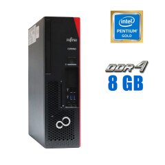 Комп'ютер Fujitsu Esprimo D538 SFF / Intel Pentium Gold G5600 (4 ядра по 3.9 GHz) / 8 GB DDR4 / 120 GB SSD / Intel UHD Graphics 630