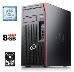Комп'ютер Fujitsu Esprimo P757/E90+ Tower / Intel Core i5-6500 (4 ядра по 3.2 - 3.6 GHz) / 8 GB DDR4 / 500 GB HDD / Intel HD Graphics 530 / 280W / DisplayPort / DVI