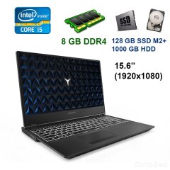 Lenovo Legion Y530 / 15.6" (1920х1080) IPS LED 144 Hz тонкие рамки / Intel Core i5-8300H (4 (8) ядра по 2.3 - 4.0 GHz) / 8 GB DDR4 / 128 GB SSD M2+1000 GB HDD / nVidia GeForce GTX 1050, 4 GB GDDR5, 128-bit / WebCam / HDMI / USB 3.1 / подсветка клавиатуры