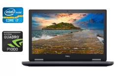 Мобильная рабочая станция Б-класс Dell Precision 7530 / 15.6" (1920x1080) IPS / Intel Core i7-8850H (6 (12) ядра по 2.6 - 4.3 GHz) / 16 GB DDR4 / 512 GB SSD / nVidia Quadro P1000, 4 GB GDDR5, 128-bit / WebCam / HDMI