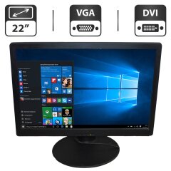 Монитор Б-класс Belinea BJ10004 / 22" (1680x1050) TN / VGA, DVI / 2x 1W / VESA 100x100 + Кабели в коплекте
