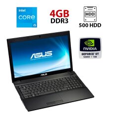 Ноутбук Asus P53SJ / 15.6" (1366x768) TN / Intel Core i5-2430M (2 (4) ядра по 2.4 - 3.0 GHz) / 4 GB DDR3 / 500 GB HDD / nVidia GeForce GT 520MX, 1 GB GDDR3, 64-bit / WebCam / Батарея не держит