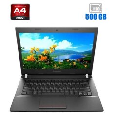 Ноутбук Б-клас Lenovo E41-15 / 14" (1366x768) TN / AMD PRO A4-3350B (4 ядра по 2.0 - 2.4 GHz) / 4 GB DDR3 / 500 GB HDD / AMD Radeon R4 Graphics / WebCam 