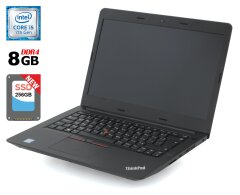 Ноутбук Lenovo ThinkPad E470 / 14" (1920x1080) IPS / Intel Core i5-7200U (2 (4) ядра по 2.5 - 3.1 GHz) / 8 GB DDR4 / 256 GB SSD / Intel HD Graphics 620 / WebCam / HDMI