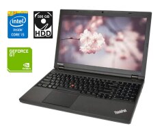Ноутбук Lenovo ThinkPad T540p / 15.6" (1920x1080) TN / Intel Core i5-4300M (2 (4) ядра по 2.6 - 3.3 GHz) / 8 GB DDR3 / 500 GB HDD / nVidia GeForce GT 730M, 1 GB DDR3, 64-bit / WebCam / miniDP