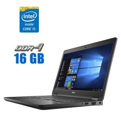 Ультрабук Dell Latitude 5480 / 14" (1920x1080) IPS / Intel Core i5-7300HQ (4 ядра по 2.5 - 3.5 GHz) / 16 GB DDR4 / 240 GB SSD / Intel HD Graphics 630 / WebCam
