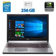 Мобільна робоча станція Б-клас Fujitsu Celsius H760 / 15.6" (1920x1080) IPS / Intel Core i7-6820HQ (4 (8) ядра по 2.7 - 3.6 GHz) / 16 GB DDR4 / 256 GB SSD / nVidia Quadro M2000M, 4 GB GDDR5, 128-bit / WebCam / Win 10 Pro