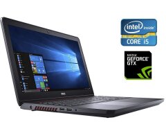 Ігровий ноутбук Б-клас Dell Inspiron 5577 / 15.6" (1920x1080) TN / Intel Core i7-7700HQ (4 (8) ядра по 2.8 - 3.8 GHz) / 8 GB DDR4 / 256 GB SSD / nVidia GeForce GTX 1050, 4 GB GDDR5, 128-bit / WebCam