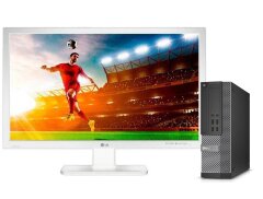 Комплект ПК: Dell OptiPlex 7020 SFF / Intel Core i3-4130 (2 (4) ядра по 3.4 GHz) / 16 GB DDR3 / 480 GB SSD / Intel HD Graphics 4400 + Монитор LG 27MB65PY-B / 27" (1920x1080) IPS / 2x 1W + клавиатура и мышь