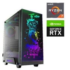 Новый игровой ПК Tower / AMD Ryzen 7 7700 (8 (16) ядер по 3.8 - 5.3 GHz) / 32 GB DDR5 / 1000 GB SSD M.2 / nVidia GeForce RTX 3060, 12 GB GDDR6, 192-bit / 700W