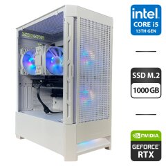 Сборка под заказ: новый игровой Cougar Airface RGB Tower / Intel Core i5-13400F (6 (12) ядер по 2.5 - 4.6 GHz) / 32 GB DDR4 / 1000 GB SSD M.2 / nVidia GeForce RTX 4060 Ti, 8 GB GDDR6, 128-bit / HDMI / 650W