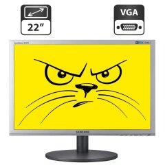 Монитор Samsung SyncMaster B2240w / 22" (1680x1050) TN / DVI, VGA / Встроенные колонки 2x 1W + Кабели (VGA, DVI на выбор) и питания в комплекте