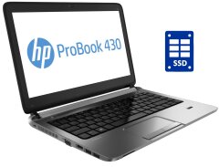 Ультрабук Б-класс HP ProBook 430 G1 / 13.3" (1366x768) TN / Intel Core i3-4005U (2 (4) ядра по 1.7 GHz) / 6 GB DDR3 / 120 GB SSD / Intel HD Graphics 4400 / WebCam / АКБ не держит