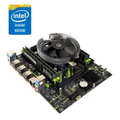 Комплект: Материнская плата Machinist X99 PR9-H (Unlock Turbo Boost) / LGA2011-3 / Intel Xeon E5-2630 v3 (8 (16) ядер по 2.4 - 3.2 GHz) (аналог AMD Ryzen 7 1700) / 16 GB DDR4 + Кулер ID-Cooling DK-01