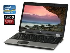 Ноутбук Б-класс HP ProBook 6550b / 15.6" (1600x900) TN / Intel Core i5-450M (2 (4) ядра по 2.4 - 2.66 GHz) / 8 GB DDR3 / 256 GB SSD / AMD Radeon HD 4550, 512 MB GDDR3, 64-bit / WebCam / DVD-RW