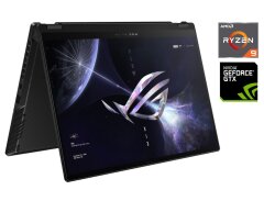 Ігровий ультрабук-трансформер Asus Rog Flow x13 GV301QH / 13.4" (3840x2400) IPS Touch / AMD Ryzen 9 5980HS (8 (16) ядер по 3.0 - 4.8 GHz) / 32 GB DDR4 / 1000 GB SSD / nVidia GeForce GTX 1650, 4 GB GDDR6, 128-bit / WebCam