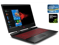 Игровой ноутбук HP Omen 15-dc0010nr / 15.6" (1920x1080) IPS / Intel Core i5-8300H (4 (8) ядра по 2.3 - 4.0 GHz) / 16 GB DDR4 / 128 GB SSD + 1000 GB HDD / nVidia GeForce GTX 1050 Ti, 4 GB GDDR5, 128-bit / WebCam / Win 10 Home