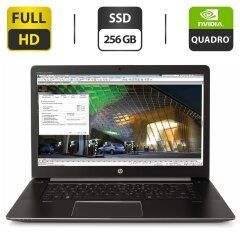 Мобильная рабочая станция Б-класс HP ZBook Studio G3 / 15.6" (1920x1080) IPS / Intel Core i7-6820HQ (4 (8) ядра по 2.7 - 3.6 GHz) / 16 GB DDR4 / 256 GB SSD / nVidia Quadro M1000M, 4 GB GDDR5, 128-bit / WebCam / HDMI