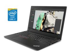 Ноутбук Б-класс Lenovo ThinkPad L580 / 15.6" (1920x1080) IPS / Intel Core i7-8550U (4 (8) ядра по 1.8 - 4.0 GHz) / 16 GB DDR4 / 256 GB SSD M.2 / Intel UHD Grphics 620 / WebCam / Win 10 Pro