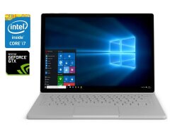 Игровой ультрабук-трансформер Б-класс Microsoft Surface Book 2 / 15.0" (3240x2160) IPS Touch / Intel Core i7-8650U (4 (8) ядра по 1.9 - 4.2 GHz) / 16 GB DDR3 / 256 GB SSD NVMe / nVidia GeForce GTX 1060, 6 GB GDDR5, 192-bit / WebCam