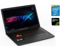 Игровой ноутбук Б-класс Asus ROG Strix GL702VM / 17.3" (1920x1080) IPS / Intel Core i7-6700HQ (4 (8) ядра по 2.6 - 3.5 GHz) / 16 GB DDR4 / 512 GB SSD + 2000 GB HDD / nVidia GeForce GTX 1060, 6 GB GDDR5, 192-bit / WebCam / Win 10 Home