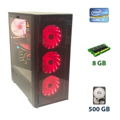 Game PC Aerocool Split Tower NEW / Intel Core i7-2600K (4 (8) ядра по 3.4 - 3.8 GHz) / 8 GB DDR3 / 500 GB HDD / nVidia GeForce GTX 950, 2 GB GDDR5, 128-bit / 450W