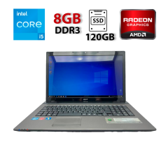 Игровой ноутбук Acer Aspire 7750G / 17.3" (1600x900) TN / Intel Core i5-2430M (2 (4) ядра по 2.4 - 3.0 GHz) / 8 GB DDR4 / 120 GB SSD / AMD Radeon HD 6650M, 2 GB DDR3, 128-bit / WebCam