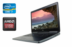 Игровой ноутбук Б-класс Dell Precision 7710 / 17.3" (1920x1080) IPS / Intel Core i7-6820HQ (4 (8) ядра по 2.7 - 3.6 GHz) / 16 GB DDR4 / 128 GB SSD + 500 GB HDD / AMD Radeon R9 M375X, 2 GB, GDDR5, 128-bit / WebCam + Беспроводная мышка