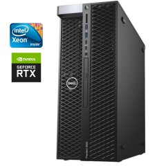 Ігровий ПК Dell Precision P5820T Tower / Intel Xeon W-2135 (6 (12) ядер по 3.7 - 4.5 GHz) / 64 GB DDR4 / 512 GB SSD M.2 + 2000 GB HDD / nVidia GeForce RTX 2080, 8 GB GDDR6, 256-bit / 950W / DVD-ROM