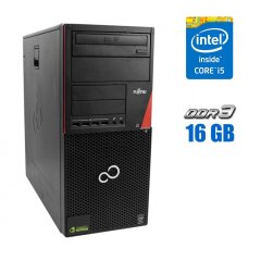Компьютер Fujitsu Esprimo P920 E85+ Tower / Intel Core i5-4590 (4 ядра по 3.3 - 3.7 GHz) / 16 GB DDR3 / 500 GB HDD / Intel HD Graphics 4600 / DVD-ROM 