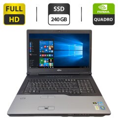 Мобильная рабочая станция Fujitsu Celsius H920 / 17.3" (1920x1080) TN / Intel Core i7-3820QM (4 (8) ядра по 2.7 - 3.7 GHz) / 32 GB DDR3 / 240 GB SSD / nVidia Quadro K3000M, 2 GB GDDR5, 256-bit / WebCam