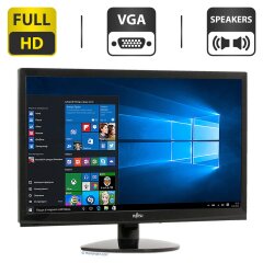 Монитор Б-класс Fujitsu Display L22T-3 / 22" (1920x1080) TN / VGA, DVI / Встроенные колонки 2x 2W / VESA 100x100 + Кабели (DVI&nbsp;и питание) в комплекте