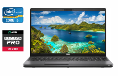 Ноутбук Б-класс Dell Precision 3540 / 15.6" (1920x1080) IPS / Intel Core i5-8365U (4 (8) ядра по 1.6 - 4.1 GHz) / 16 GB DDR4 / 256 GB SSD / AMD Radeon Pro WX 2100, 2 GB GDDR5, 64-bit / WebCam / HDMI / Windows 10
