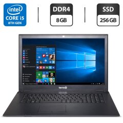 Ноутбук Б-класс Terra Mobile 1715 / 17.3" (1920x1080) TN / Intel Core i5-8250U (4 (8) ядра по 1.6 - 3.4 GHz) / 8 GB DDR4 / 256 GB SSD / Intel UHD Graphics 620 / WevCam / HDMI / АКБ NEW