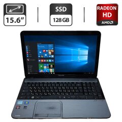 Ноутбук Б-класс Toshiba Satellite L850-14L / 15.6" (1366x768) TN / Intel Core i5-3210M (2 (4) ядра по 2.5 - 3.1 GHz) / 8 GB DDR3 / 128 GB SSD / AMD Radeon HD 7670M, 2 GB GDDR3, 128-bit / WebCam / DVD-ROM
