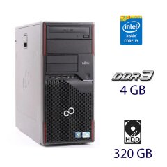 Системный блок Fujitsu Esprimo P700 Tower / Intel Core i3-2120 (2 (4) ядра по 3.3 GHz) / 4 GB DDR3 / 320 GB HDD