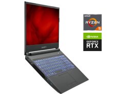 Игровой ноутбук Б-класс Gigabyte A5 K1 / 15.6" (1920x1080) IPS / AMD Ryzen 5 5600H (6 (12) ядер 3.3 - 4.2 GHz) / 16 GB DDR4 / 512 GB SSD NVMe / nVidia GeForce RTX 3060, 6 GB GDDR6, 192-bit / WebCam